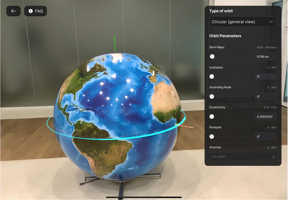 Minimal value of semi-major axis