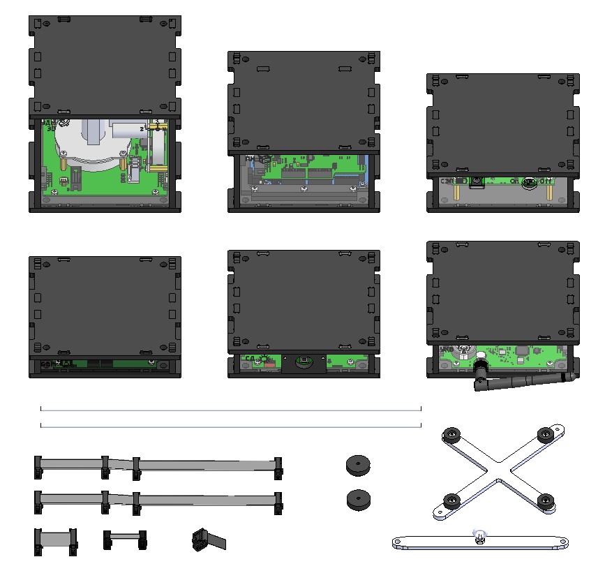 Modules for assembling the satellite constructor