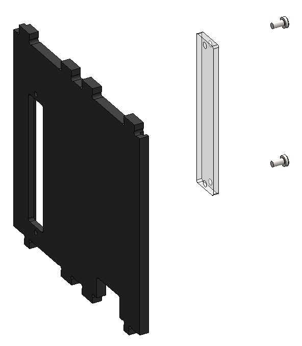 Mounting the transparent panel to the side wall