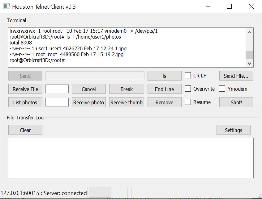 Information about photos saved on Raspberry
