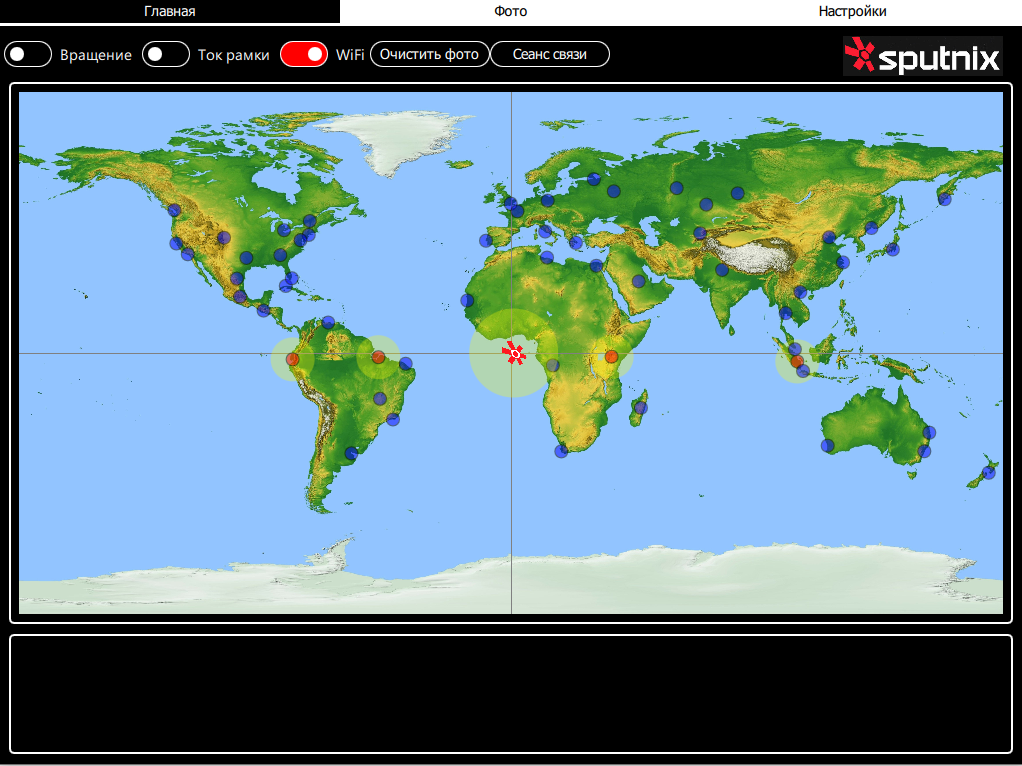 Activation of reception stations on the globe (RF receivers)