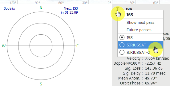 Satellites on the map
