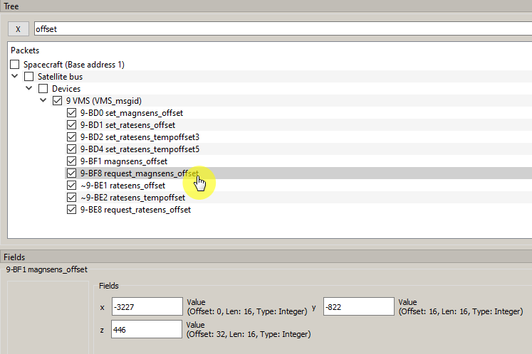 Setting the magnetometer zero offset