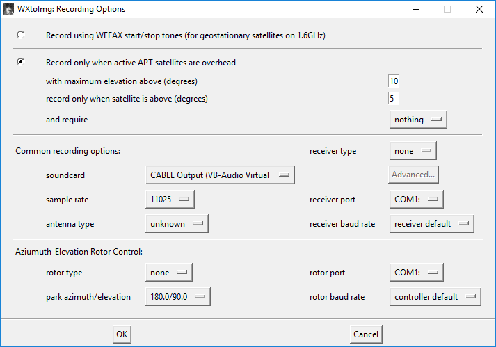 Audio source setting