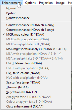 Switching information display modes